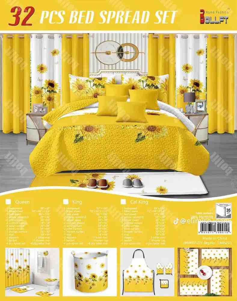 32 PCS BED SPREAD SET