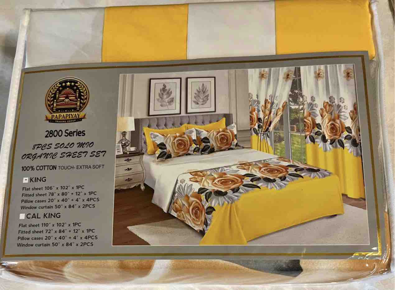 8 PCS BED SHEET SET