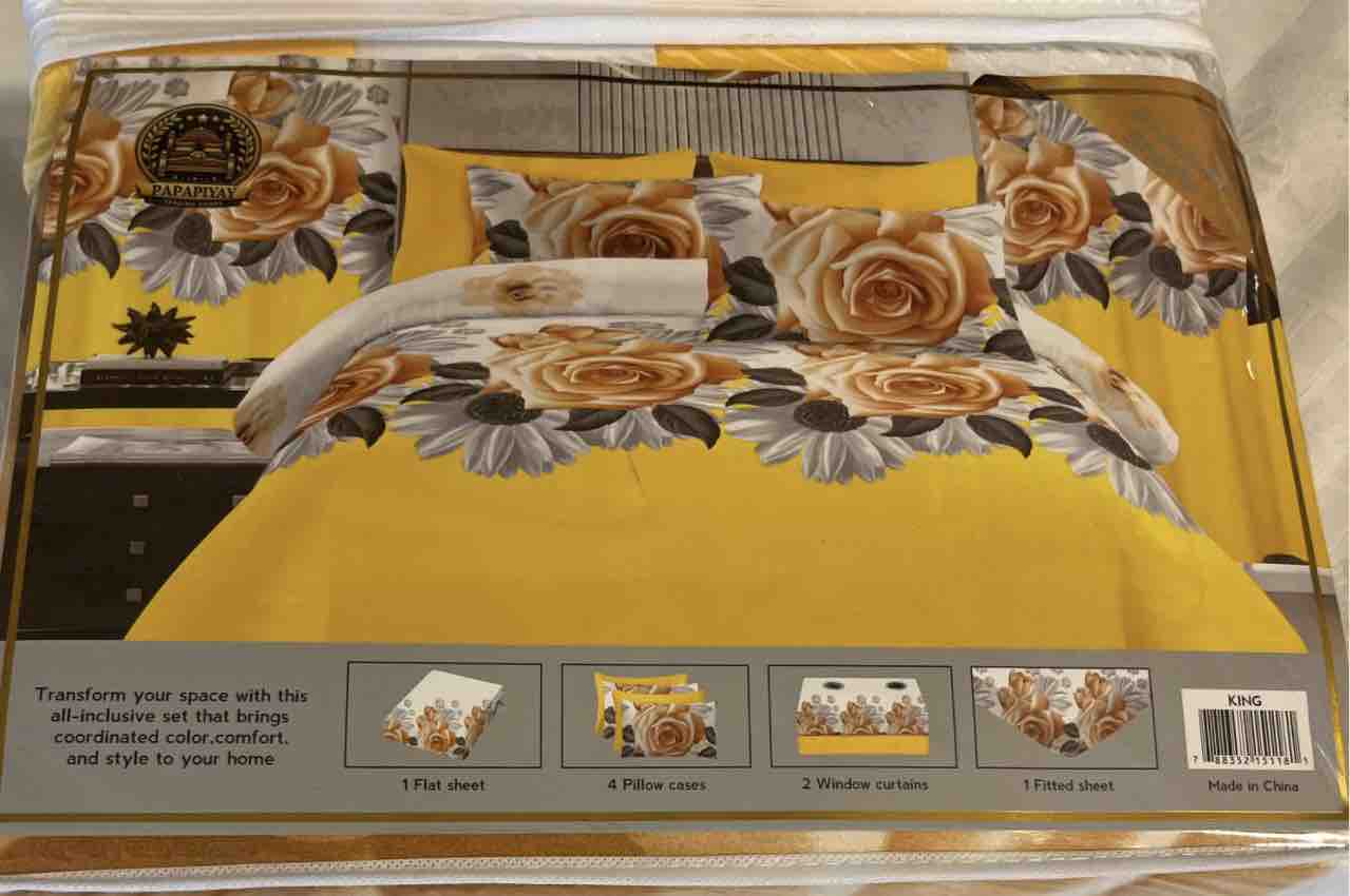 8 PCS BED SHEET SET